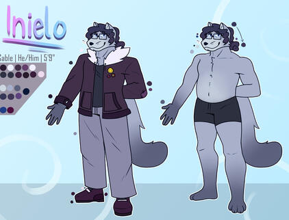 My sona, and an example for a ref sheet